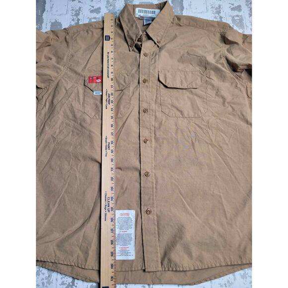 2724 ProTect Flame Resistant LS Button Down Khaki‎ Medium - Picture 7 of 7